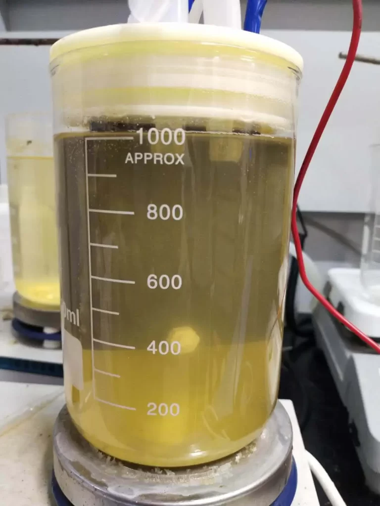 Picture 2 shows the experimental phenomenon at 60min degradation