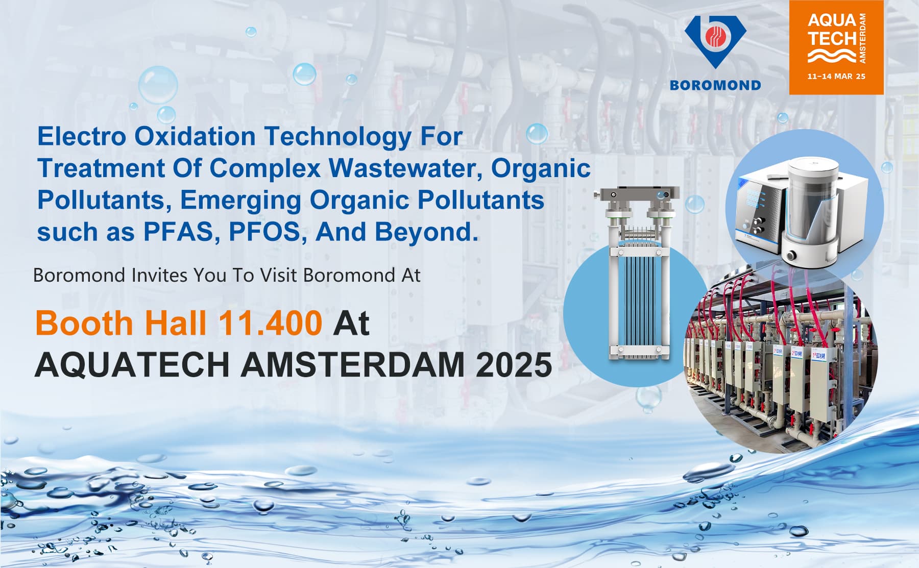 electro oxidation technology at aquatech amsterdam 2025
